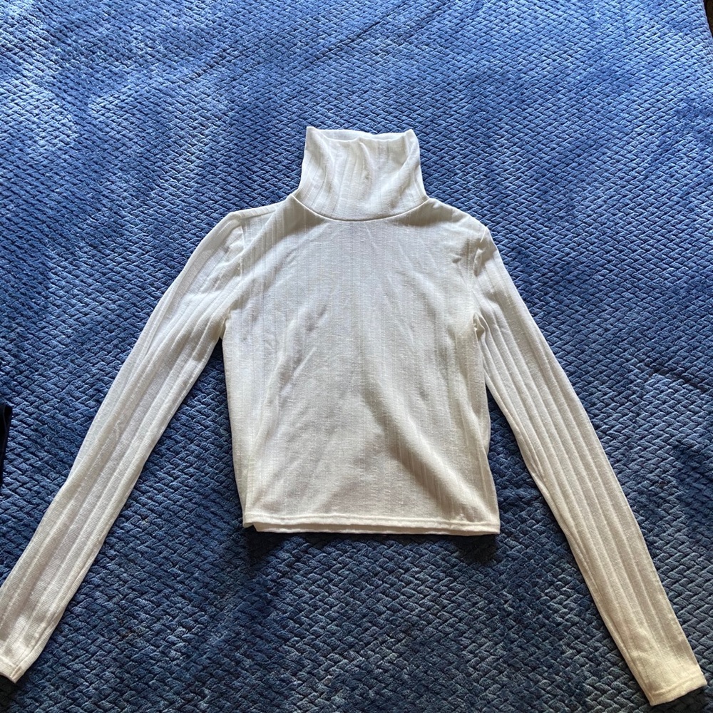 Crop top turtle neck shirt